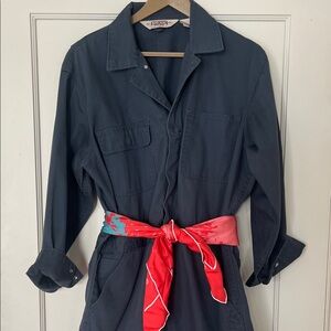 Navy workwear jumpsuit